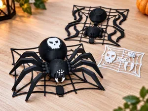 Halloween Spider Kit Card - Skull & Web | No AMS