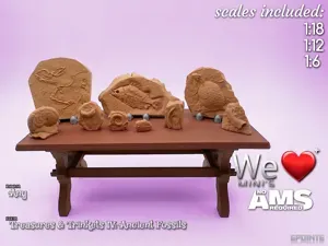 Trinkets & Treasures IV - Fossils 1:12 1:18 1:6
