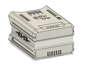 80V GreenWorks - Kobalt 2.0 - 2.5 ah battery case