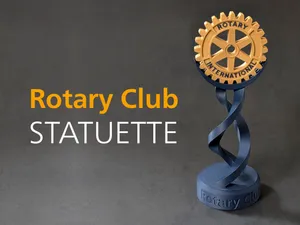 Rotary Club Trophy Statuette with secret - 30cm