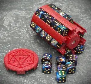 Round D6 Dice Box Tower With Magnets