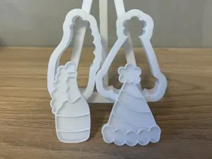 New Year party set - cookie cutter + stamp