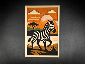 Zebra and Tree hueforge