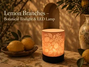 Lemon Branches - Botanical Tealight & LED Lamp