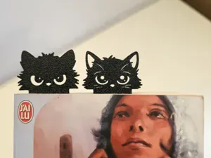 Bookmark Grumpy and cute cat