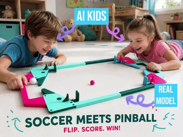 XXL Modular Tabletop Soccer Pinball Game 2 Player