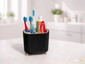 Bathroom Toothbrush Organizer - 3 Brushes