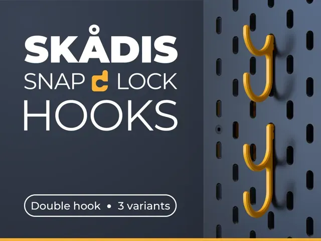IKEA Skadis Double Hooks - Snap Lock! — Фото 2 из 7