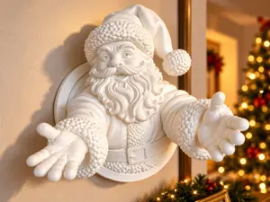 Santa Claus Wall Relief – Christmas Decoration