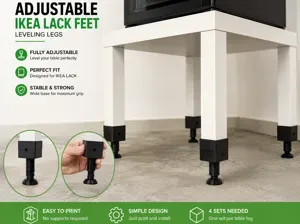 Adjustable IKEA LACK Feet – Leveling Legs