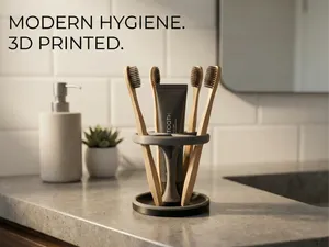 Modern Minimalist Toothbrush Holder & Organizer
