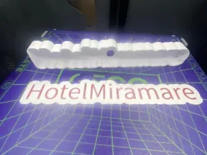 Light Box Nome a incastro Personalizzato con LED