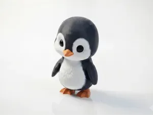 Cute Penguin Figurine Chibi Animal 3D Printable