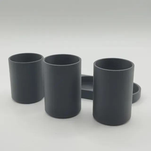 Design Toothbrush Holder Set with 3 Cups — Фото 3 из 4