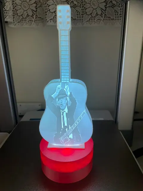 lithophanie guitare angus young — Image 6 of 11
