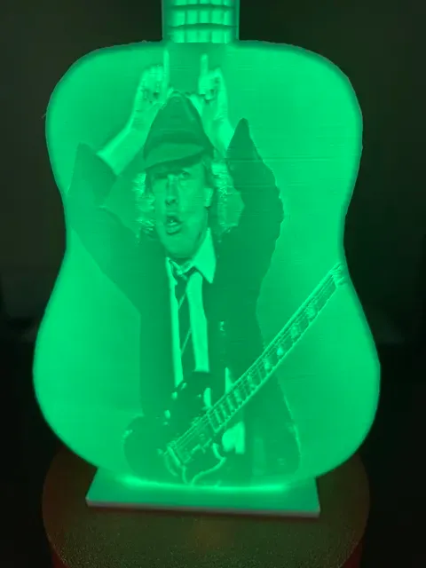 lithophanie guitare angus young — Image 7 of 11