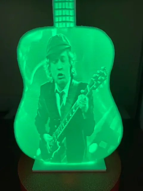 lithophanie guitare angus young — Image 8 of 11