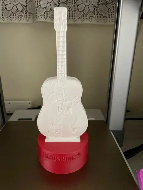 lithophanie guitare angus young — Image 2 of 11