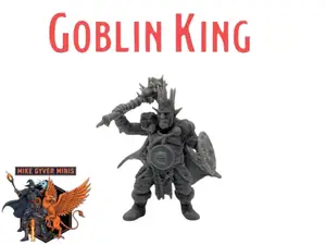 DnD TTRPG Goblin King Miniature