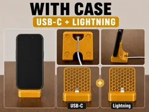 iPhone Stand with Case – USB-C & Lightning