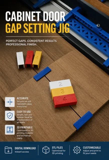10mm Cabinet Door Gap Setting Jig Alignment Tool — Фото 2 из 3