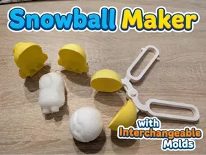 Snowball Maker with Interchangeable Molds