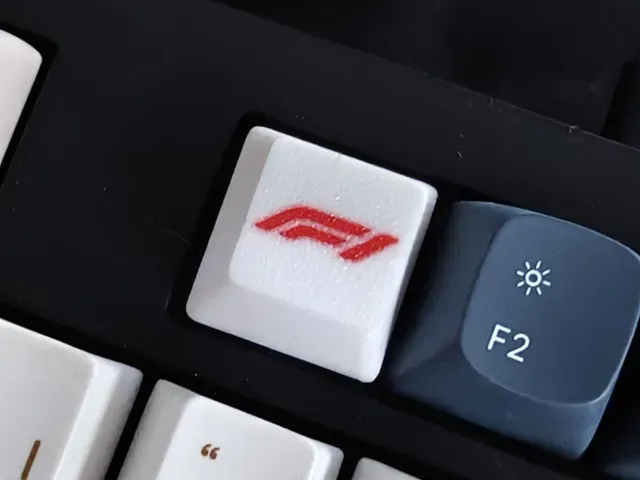 Cherry MX Profile Keycap – Flat F1 Logo Design — Image 2 of 2