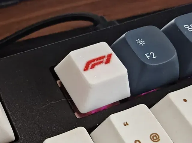 Cherry MX Profile Keycap – Flat F1 Logo Design