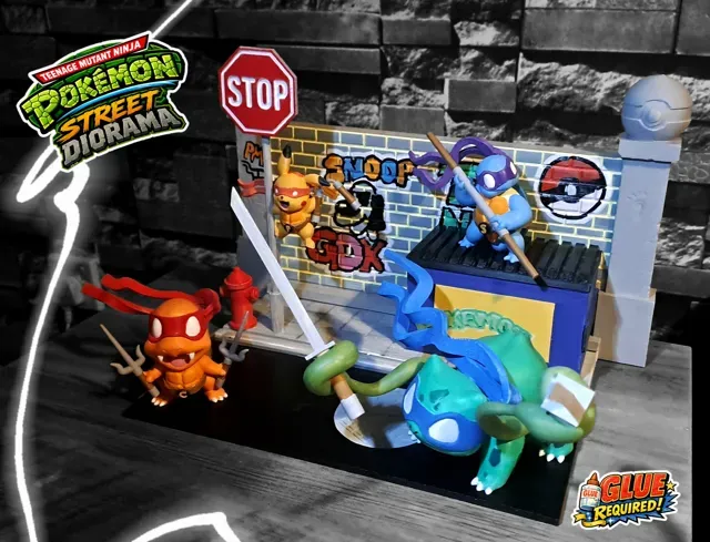 Teenage Mutant Ninja Pokemon Street Scene Diorama — Фото 5 из 9