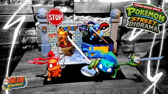 Teenage Mutant Ninja Pokemon Street Scene Diorama — Фото 4 из 9