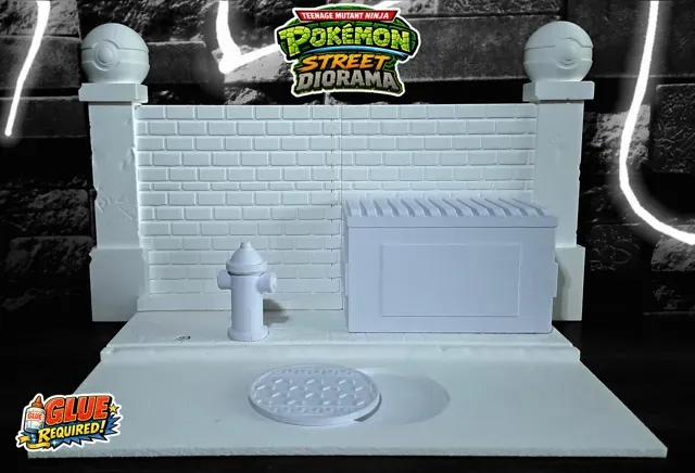 Teenage Mutant Ninja Pokemon Street Scene Diorama — Фото 3 из 9