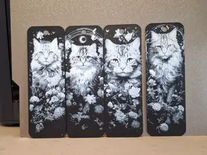 Set of 4 cat bookmarks