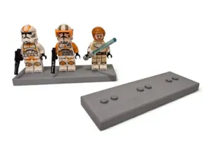 Minifigure Stand for 3 Figs