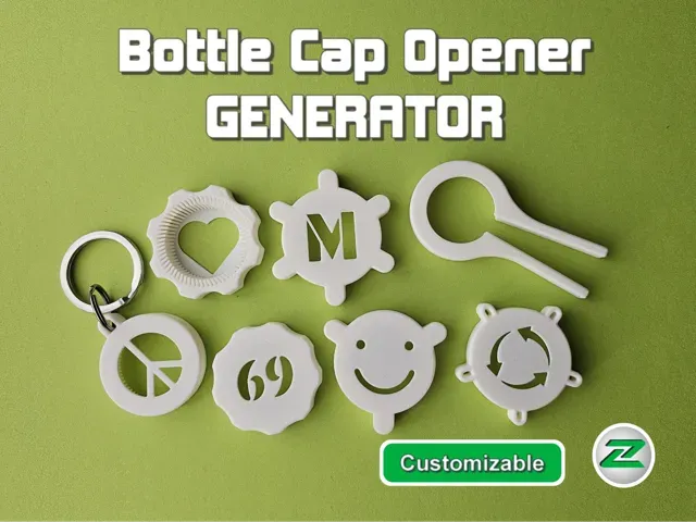 Bottle Cap Opener GENERATOR - customizable openers