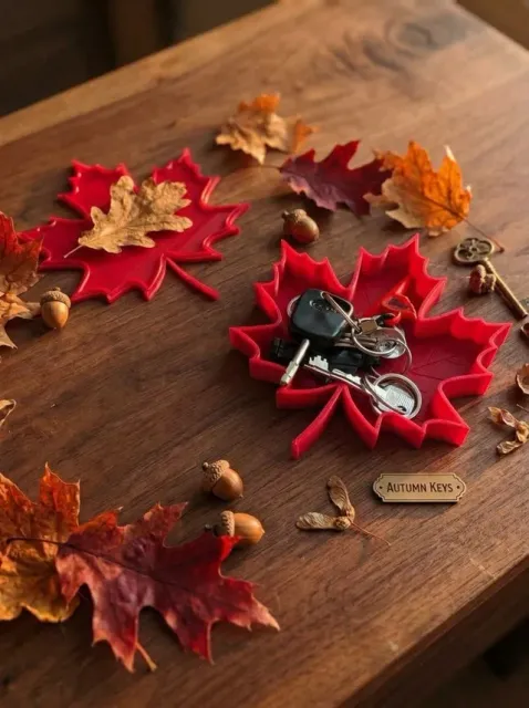 Maple leaf catch-all tray - Autumn decoration — Фото 10 из 10