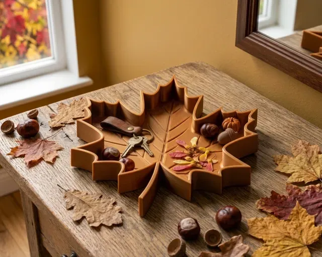 Maple leaf catch-all tray - Autumn decoration — Фото 8 из 10