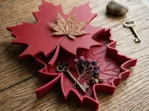 Maple leaf catch-all tray - Autumn decoration