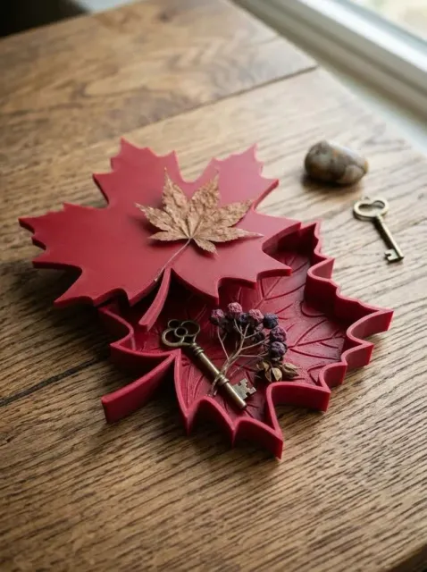 Maple leaf catch-all tray - Autumn decoration — Фото 5 из 10