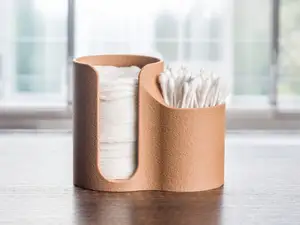 Cotton swabs and pads organizer.