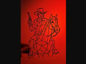 Cowboy (Arthur Morgan) – Geometric Wall Art