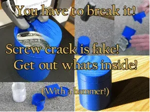 Prank Cylinder Gift Box (Open it with a hammer!)