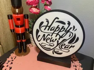 New Year 2025 Lamp Ball Lantern Ball Led Ring Lamp