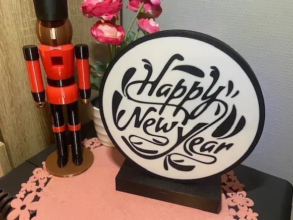 New Year 2025 Lamp Ball Lantern Ball Led Ring Lamp