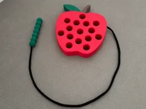 Montessori Spielzeug Apfel & Wurm
