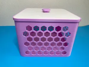 Snap-On Knob for Honeycomb Box Lid (No Glue)
