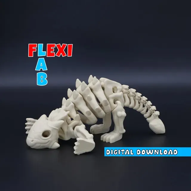Flexi Dino Skelett Ankylosaurus Skeleton Dinosaur — Фото 2 из 5