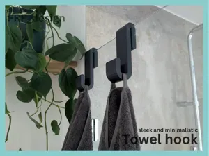 Towel Hook - minimalistic modern -from 3mm to 12mm