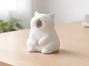 打哈欠的小猫