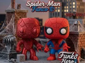 Spider Man - Funko Pop 3D - Funko Hero 3D Model