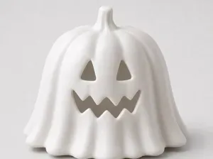 Ghost Pumpkin - Halloween Tealight